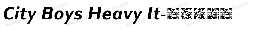 City Boys Heavy It字体转换